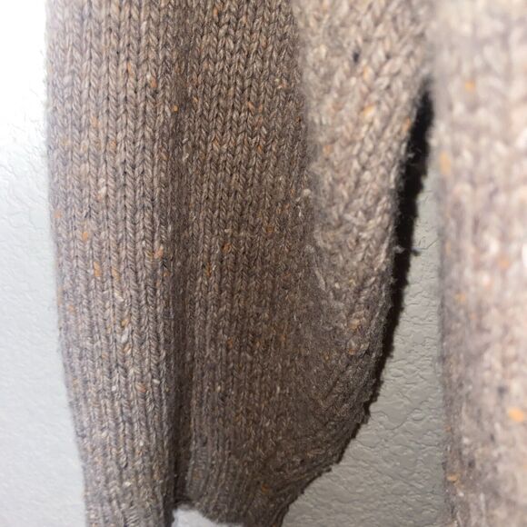 Eddie Bauer Sweater Vintage Fair Isle Grandpa Wool Sweater Nordic Holiday Crew L - Picture 5 of 8